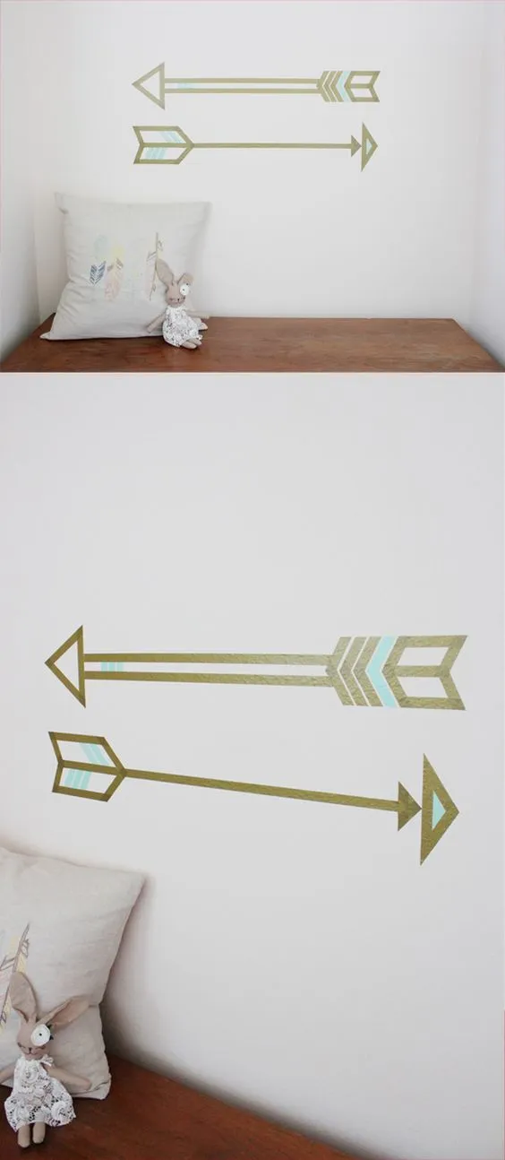 Cuma Bermodal Isolasi Biasa yang Murah, 10 Wall Art Ini Bisa Kamu Bikin Sendiri di Rumah! 19