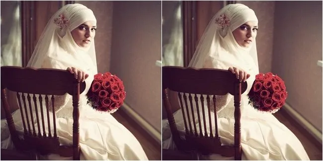 8 Inspirasi Jilbab Syar'i Untukmu, Calon Pengantin Yang Sedang Berbahagia. 15