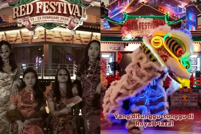 Imlek Telah Tiba! 7 Perayaan Imlek di Indonesia yang Wajib Kamu Datangi! 11 red festival di royal plaza surabaya