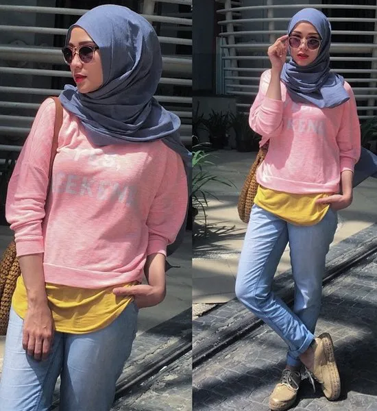 Buat Kamu yang Mulai Belajar Berhijab, 10 Inspirasi Gaya Berbusana Zaskia Adya Mecca Ini Bisa Kamu Tiru 12