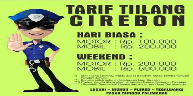 7 Meme dan Foto Kocak Soal Cirebon Kota Tilang. Dijamin Bikin Ngakak! 13