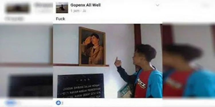Nggak Cuma Zaskia Gotik yang Lupa Pancasila. Dedek Ini Malah Mengacungkan Jari Tengah Ke Jendral Sudirman! 6