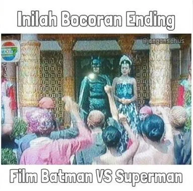 Ternyata Pertempuran Batman dan Superman Nggak Berhenti di Film. Ikuti Lagi Kelanjutan Hubungan Mereka di Deretan Meme Ngocol Ini. 8