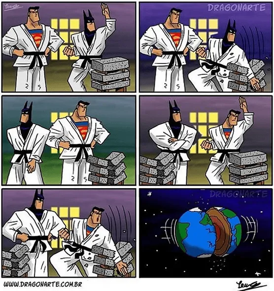 Ternyata Pertempuran Batman dan Superman Nggak Berhenti di Film. Ikuti Lagi Kelanjutan Hubungan Mereka di Deretan Meme Ngocol Ini. 10