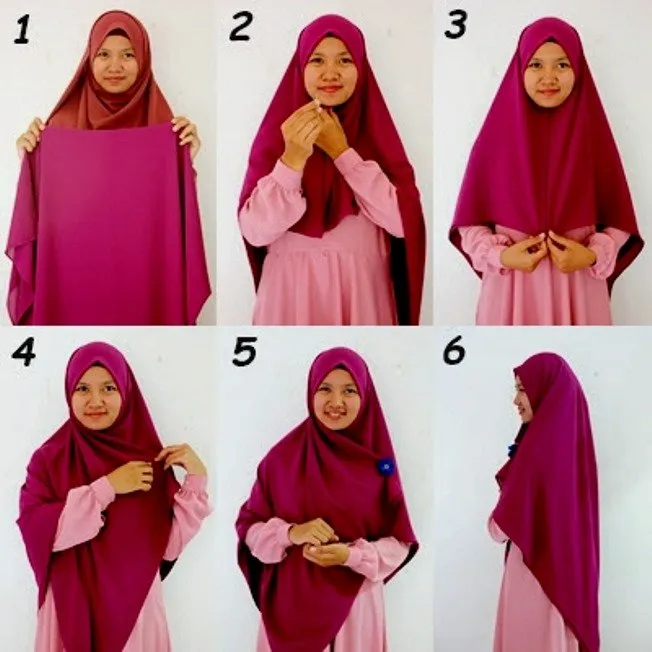 11 Tutorial Hijab Menutup Dada; Sopan, Anggun dan Tetap Bersahaja 16