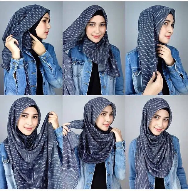 5 Cara Gampang Pakai Pashmina. Dari Mulai Milih Bahan Sampai Tutorialnya. Supaya Penampilan Berhijabmu Makin Maksimal! 12