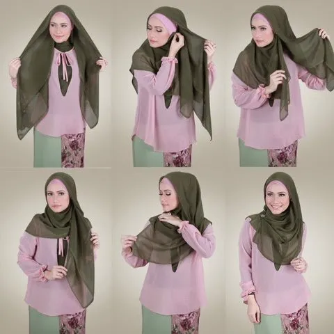 11 Tutorial Hijab Menutup Dada; Sopan, Anggun dan Tetap Bersahaja 19