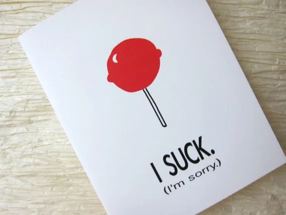 I suck, sorry