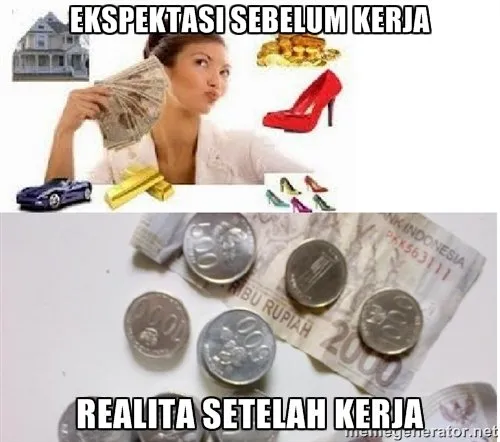 Kompilasi Meme yang Menggambarkan Usahamu Bertahan. Saat Gaji Nggak Seberapa 19