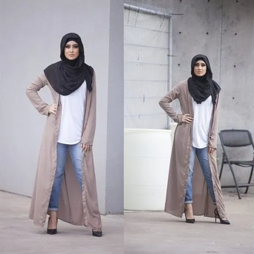 Long Cardigan Memang Luaran yang Pas Agar Penampilan Berhijabmu Semakin Ciamik. Intip Yuk 11 Paduan Hijab Dengan Long Cardigan Berikut Ini 13