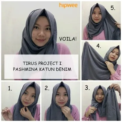 Girls, Jinakkan Pipi Chubbymu dengan 6 Tips Hijab Pashmina Simpel Ini! 9