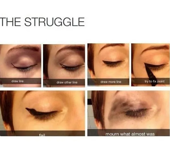 17 Meme Kocak Tentang Makeup. Dari Alis Hingga Lipstik Belepotan, Lengkap dan Ada! 27