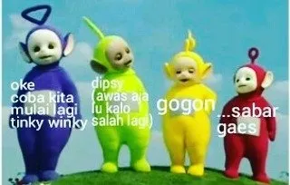 Silakan Cekikan dan Senyum Sendiri Lihat 25 Meme Teletubbies Ini 48