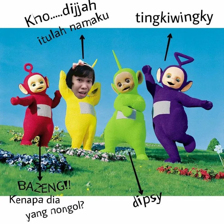 Silakan Cekikan dan Senyum Sendiri Lihat 25 Meme Teletubbies Ini 29