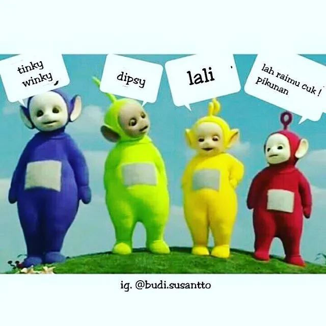 Silakan Cekikan dan Senyum Sendiri Lihat 25 Meme Teletubbies Ini 33