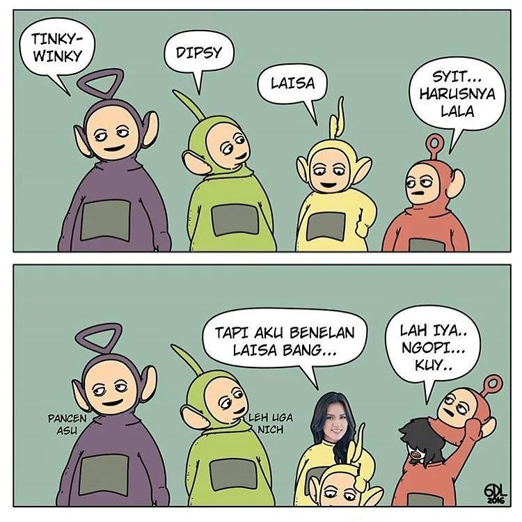 Silakan Cekikan dan Senyum Sendiri Lihat 25 Meme Teletubbies Ini 38