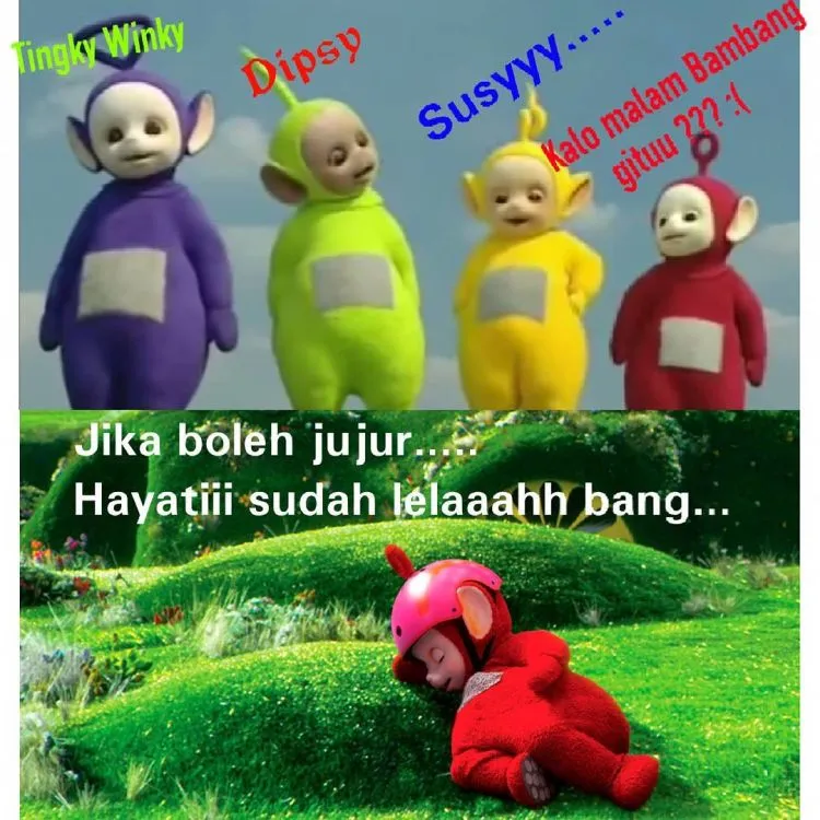 Silakan Cekikan dan Senyum Sendiri Lihat 25 Meme Teletubbies Ini 40