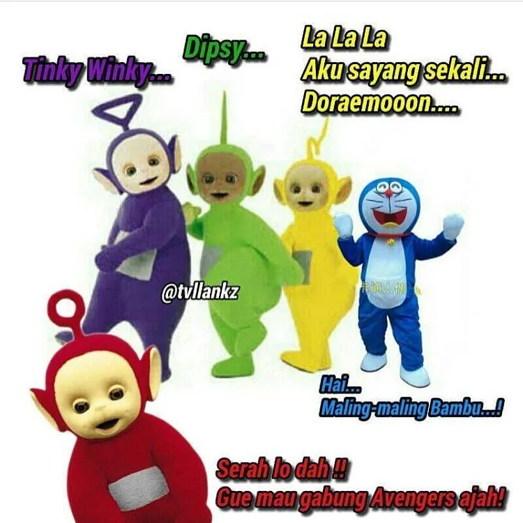 Silakan Cekikan dan Senyum Sendiri Lihat 25 Meme Teletubbies Ini 44