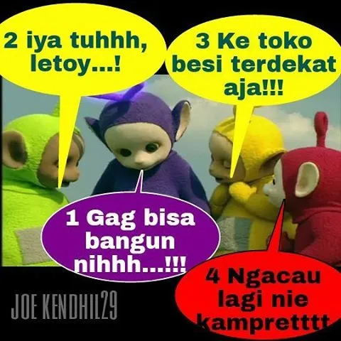Silakan Cekikan dan Senyum Sendiri Lihat 25 Meme Teletubbies Ini 45