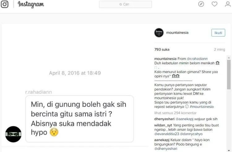 Tolong Dong Bantu Jawab. 15 Pertanyaan Pendakian Gunung yang Bikin Ngakak Tapi Penting Juga! 29