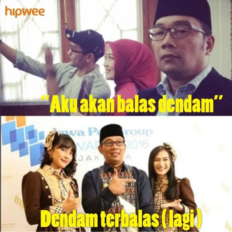 Kumpulan Meme Kang Emil Cemberut Ditinggal Sang Istri Selfie Bareng Afgan. Bu Atalia Menang Besar, nih! 13