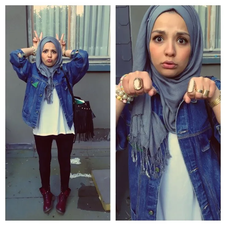 Berhijab Atau Tidak, Berikut Adalah Gaya Casual Dengan Jaket Denim Yang Pastinya Kekinian 9