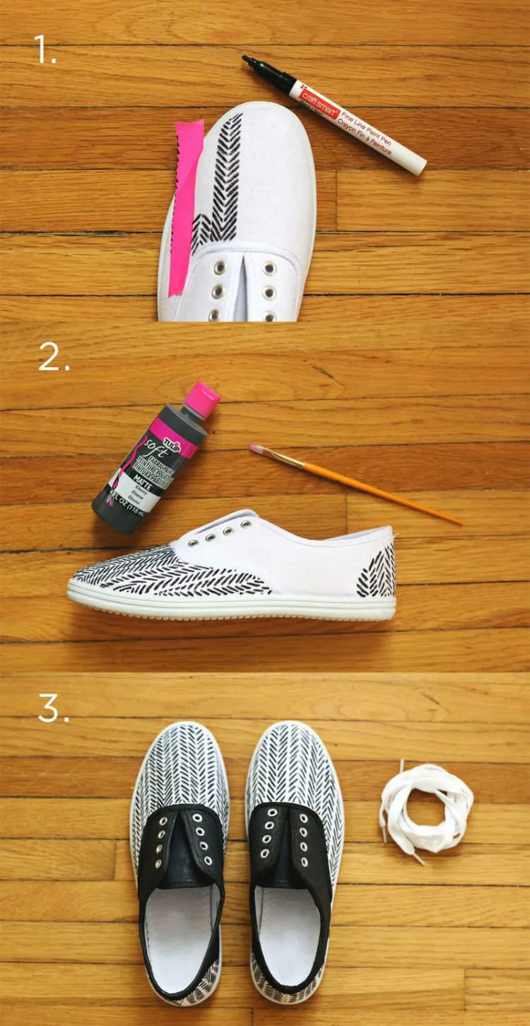 Memakai Sepatu Polosan Udah Nggak Jaman, Coba Ide-ide Makeover Sepatu Ini Deh Biar Elegan! 9