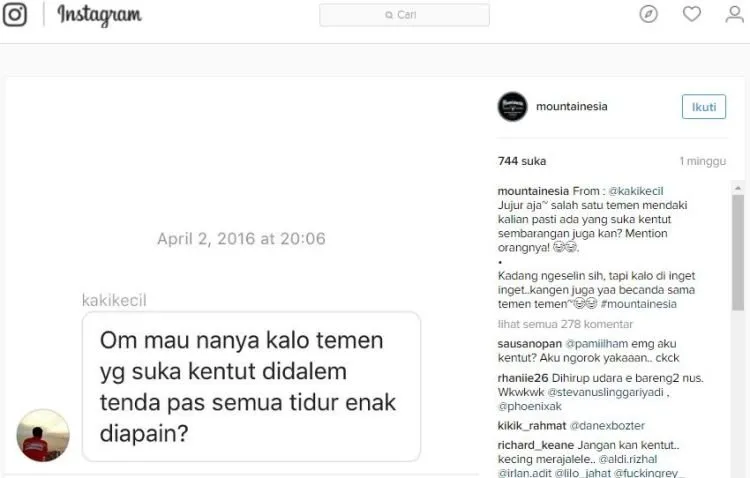 Tolong Dong Bantu Jawab. 15 Pertanyaan Pendakian Gunung yang Bikin Ngakak Tapi Penting Juga! 20