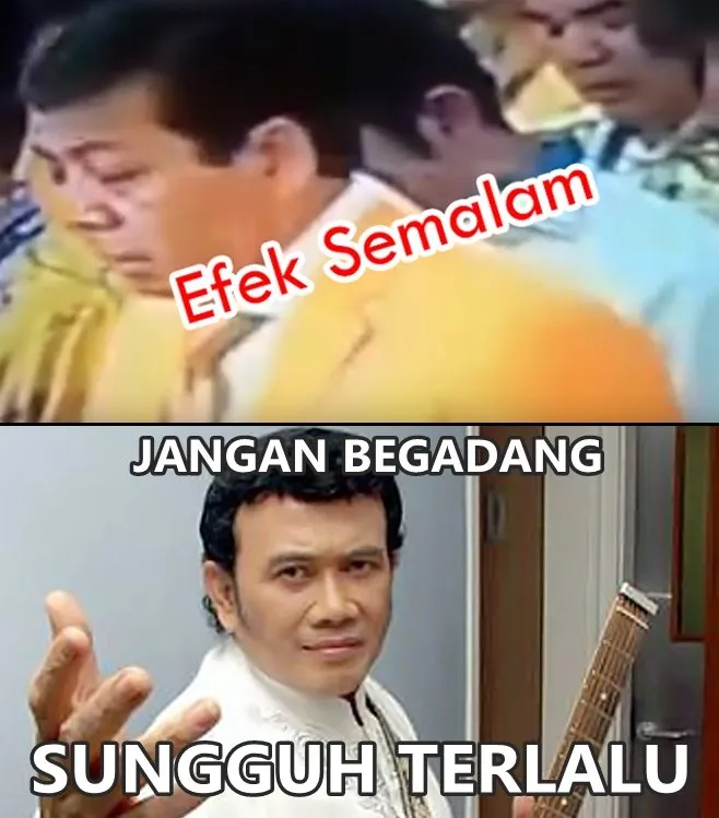 10 Meme Kocak Setyo Novanto Ketiduran Di Munaslub Golkar. Perlu Kasur Banget Nih Pak? 13