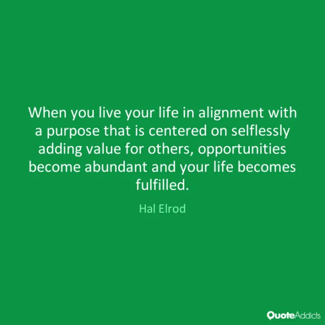Add value in others' life