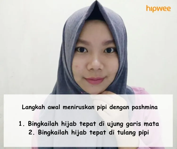 Girls, Jinakkan Pipi Chubbymu dengan 6 Tips Hijab Pashmina Simpel Ini! 8