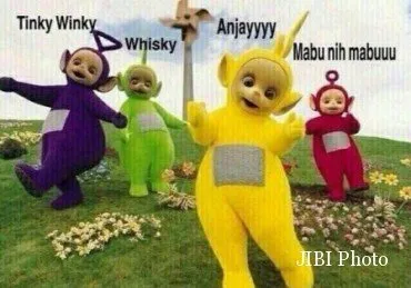 Silakan Cekikan dan Senyum Sendiri Lihat 25 Meme Teletubbies Ini 47