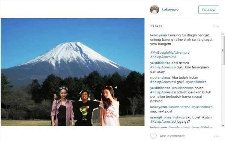 10 Foto dan Caption Terlucu Dari Tagar #inifotoliburanku. Ke Luar Negeri Ternyata Segampang Itu 20