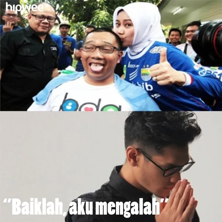 Kumpulan Meme Kang Emil Cemberut Ditinggal Sang Istri Selfie Bareng Afgan. Bu Atalia Menang Besar, nih! 18