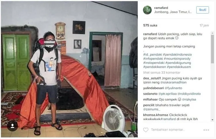 Parodi Foto Kocak Para Pendaki yang Bikin Akhir Pekanmu Berwarna! Kamu Pasti Ngakak Terus 17