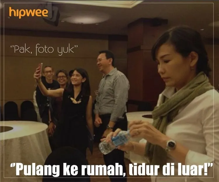 Berbagai Meme Soal Ahok Selfie Bareng Dian Sastro. Bu Vero Sensi di Belakang :)) 13