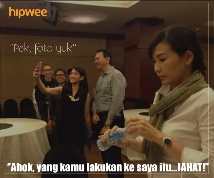 Berbagai Meme Soal Ahok Selfie Bareng Dian Sastro. Bu Vero Sensi di Belakang :)) 15