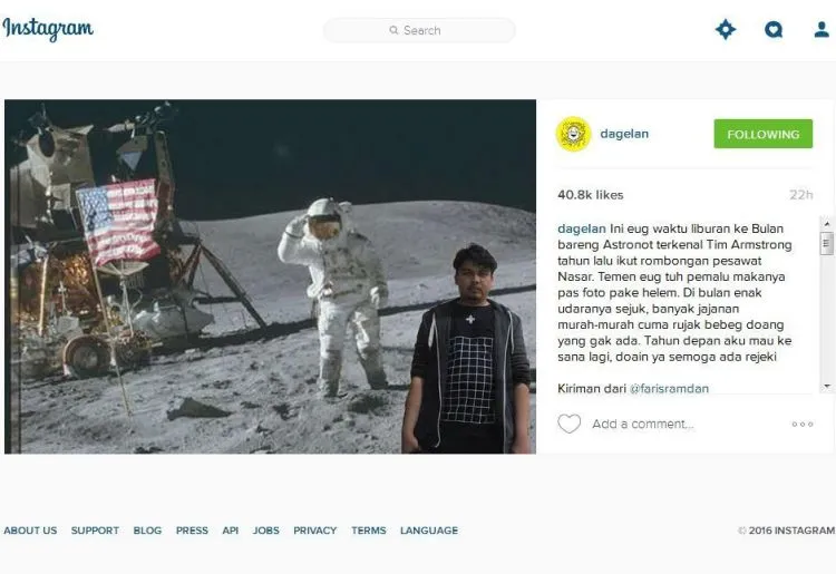 10 Foto dan Caption Terlucu Dari Tagar #inifotoliburanku. Ke Luar Negeri Ternyata Segampang Itu 11