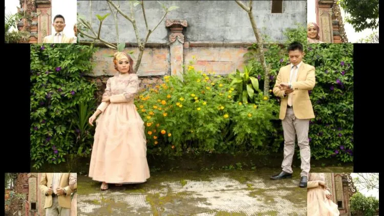 9 Inspirasi Pose Prewedding Tanpa Bersentuhan. Santunnya Dapat, Instagramable Jelas! 17