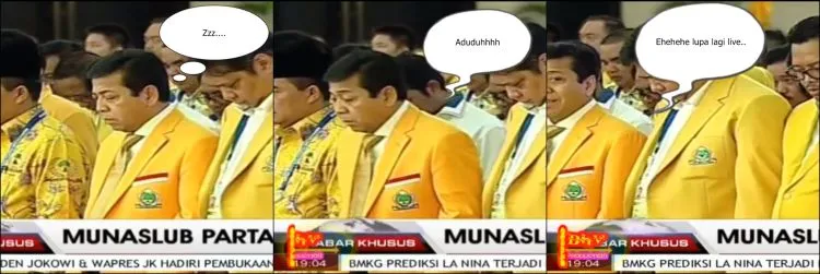 10 Meme Kocak Setyo Novanto Ketiduran Di Munaslub Golkar. Perlu Kasur Banget Nih Pak? 11