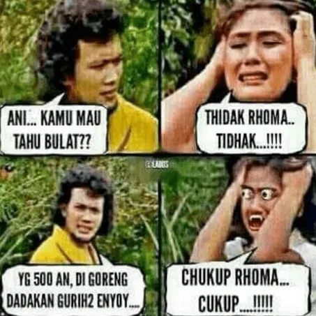 Kumpulan Meme Tahu Bulat yang Bikin Kamu Perang Batin, Antara Laper atau Pengen Ngetawain 21
