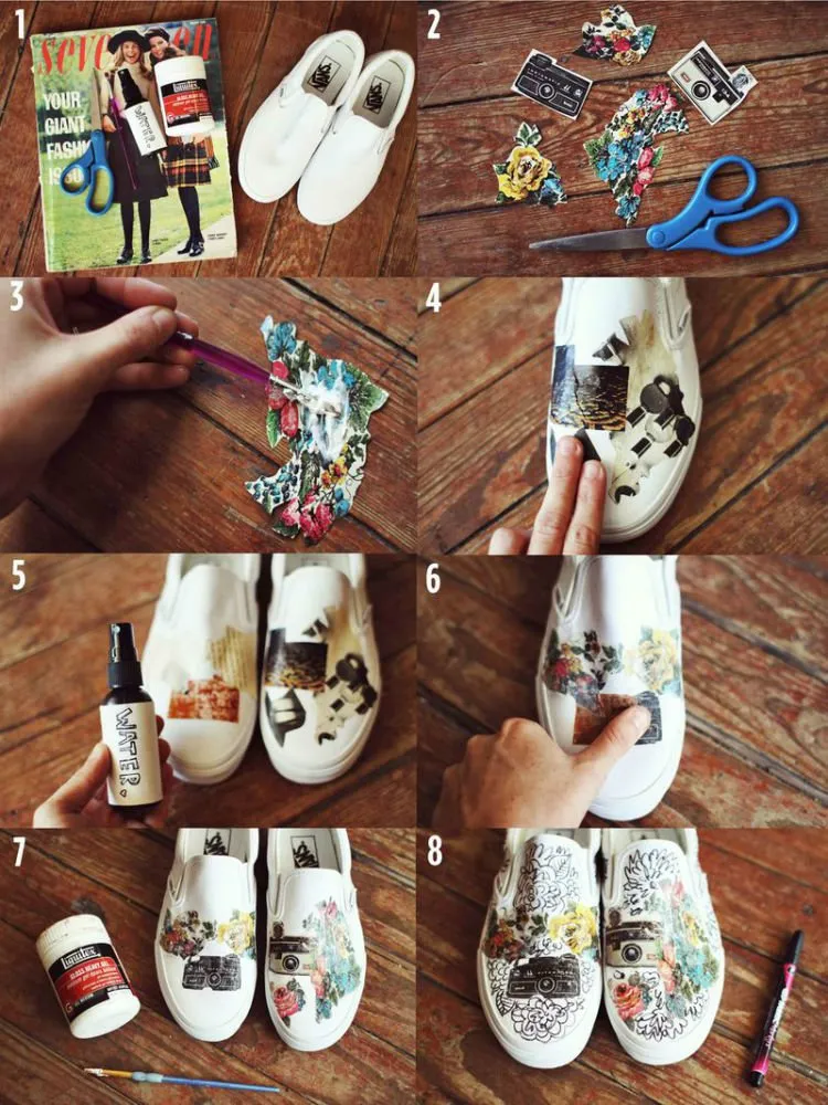 Memakai Sepatu Polosan Udah Nggak Jaman, Coba Ide-ide Makeover Sepatu Ini Deh Biar Elegan! 14