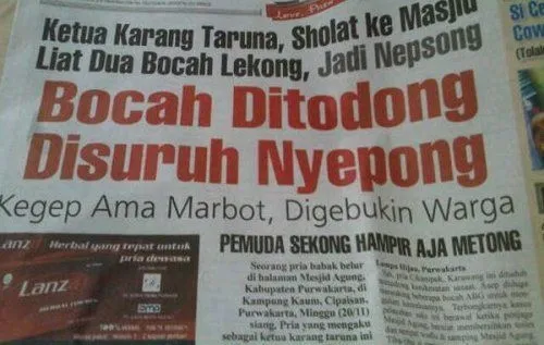 25 Judul Berita Ini Absurdnya Nggak Tertolong Lagi. Mudah-mudahan yang Baca Nggak Ikutan Gila. 27