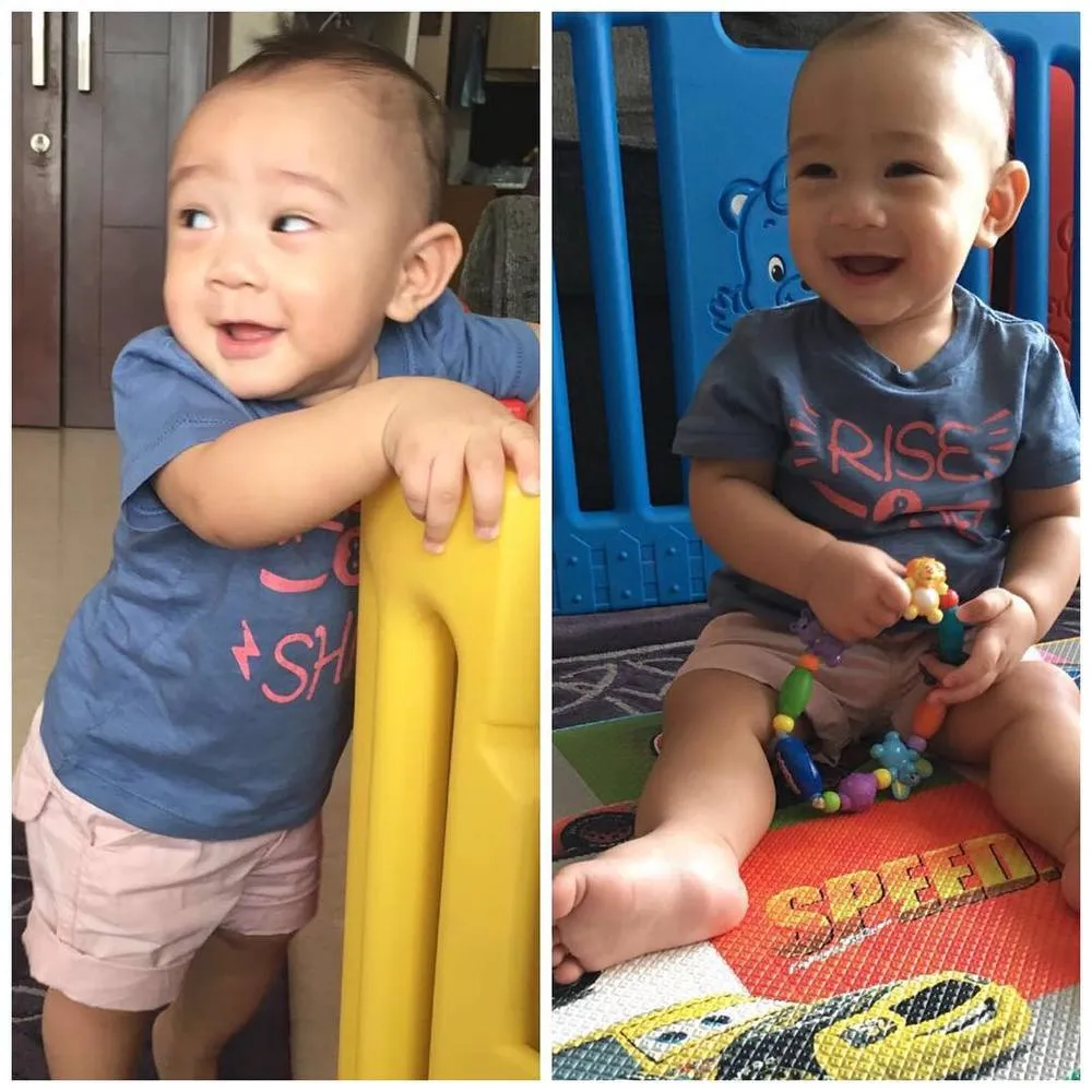 Bahagianya Raffi Ahmad - Nagita Slavina. Pose Unyu Menggemaskan dari Rafathar Ini Nggak Bikin Bosan! 20