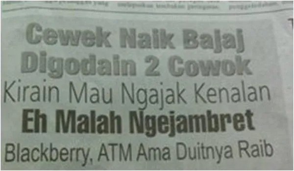 25 Judul Berita Ini Absurdnya Nggak Tertolong Lagi. Mudah-mudahan yang Baca Nggak Ikutan Gila. 29