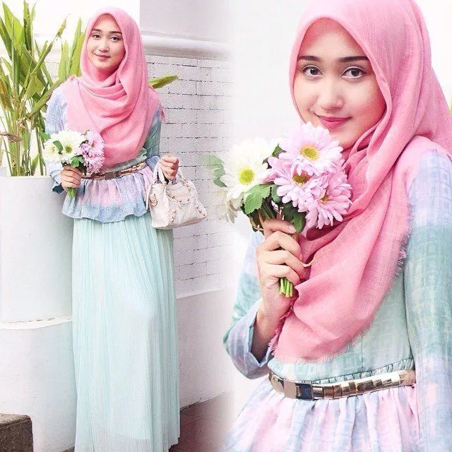Biar Wajahmu Kelihatan Cerah Berseri, Coba Trik-trik Berhijab Ini! 15