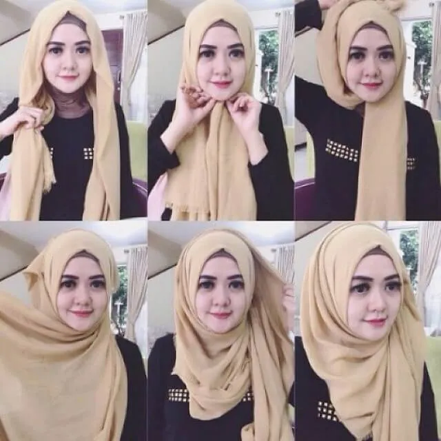 Biar Wajahmu Kelihatan Cerah Berseri, Coba Trik-trik Berhijab Ini! 17