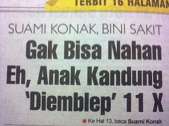 25 Judul Berita Ini Absurdnya Nggak Tertolong Lagi. Mudah-mudahan yang Baca Nggak Ikutan Gila. 34