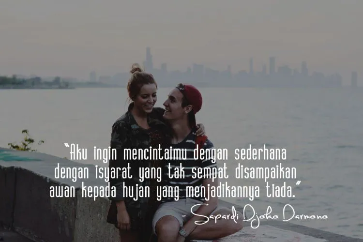 10 Quote Cinta Dari Sapardi Djoko Damono yang Bikin Kangen Pacar. Kerinduanmu Bakal Makin Memuncak 14