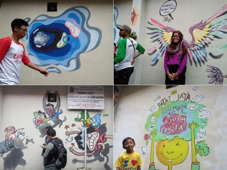 Gang Dolly, Bekas Lokalisasi Terbesar di Asia Tenggara Kini Telah Berubah Wajah Jadi Wisata Mural! 12